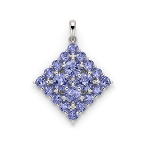 Pendentif halo concentrique en argent sterling 925 avec améthyste pour femme, bijoux fins, fabrication sur mesure OEM, vente en gros, usine en Thaïlande - Product Image 1