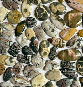 Natural Ocean Jasper Loose Gemstone Cabochon Mezcla Forma y Tamaño Multi-Color 10-40mm Lote para la fabricación de joyas - Product Image 5