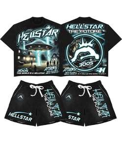 Conjunto Deportivo de Verano 2026 para Hombre, Camiseta de Manga Corta y Pantalones Cortos para Correr, Gimnasio y Atletismo, Talla Grande - Product Image 2