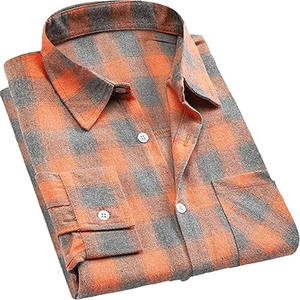 Nueva Llegada 2026 Camisas de Franela para Hombre con Logotipo Personalizado, Antiarrugas, Ecológicas, Transpirables, Tejidas, Casuales, a Rayas - Product Image 3