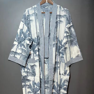 Robe Kimono Imprimée à Motifs de Dessins Animés pour Femme, en Coton Doux, Vêtement d'Intérieur d'Été Fait Main, Style Kimono ODM - Product Image 1