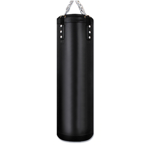 Sacs de frappe professionnels en cuir de haute qualité, hauteur réglable, service OEM personnalisé, équipement de boxe fabriqué au Pakistan - Product Image 1