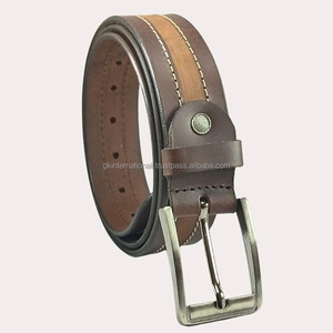 Gran oferta hecha a mano 100% cinturón informal de cuero genuino para hombres cinturones y accesorios casuales de cuero de alta calidad al mejor precio - Product Image 3