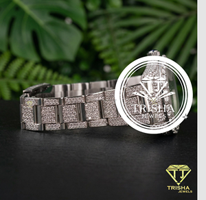 Elegante Reloj de Hombre con Incrustaciones de Diamantes, Correa de Acero Inoxidable de Lujo y Fabricación Premium - Product Image 4