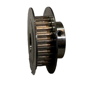 Polea de Distribución HTD 26T 5M 15W de Acero Inoxidable SS316, Ancho de Correa de 28 mm, Material de Aluminio y Acero, con Brida, Anodizada en Negro - Product Image 3