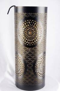 Metal <b>Lantern</b> <b>Set</b> Round Black Gold Lattice Design Heat Resistant Durable Eco-Friendly Christmas Home Decoration - Product Image 6