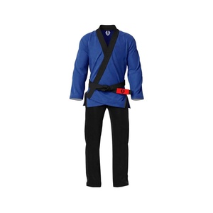 Kimono de Jiu-Jitsu et Karaté Bleu Toutes Tailles pour Hommes et Femmes – Tenue Vierge Personnalisable avec Lots et Écussons sur Mesure - Product Image 2