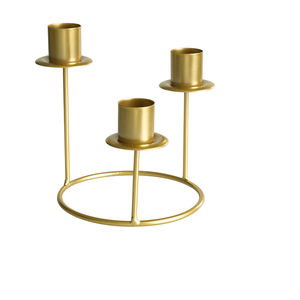 Portavelas Metálicos Hechos a Mano, Ecológicos, con Diseño Clásico Moderno y Duradero, para Decoración del Hogar y Bodas - Product Image 6