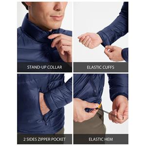 DAN5834 Solid Color Men's Safari <b>Jacket</b> Zipper <b>Waterproof</b> Cotton Liner OEM Service Casual Canvas Fabric Large Size <b>Winter</b> - Product Image 5