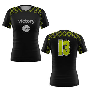 Camiseta de Voleibol Personalizada Azul, Negra y Verde para Hombre, Sin Mangas, Sublimada, Uniforme de Equipo, Transpirable, de Secado Rápido - Product Image 4