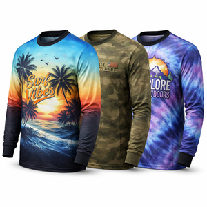 Chemises à manches longues en polyester personnalisées en gros pour hommes - Fabricant OEM et fournisseur direct d'usine - Product Image 3