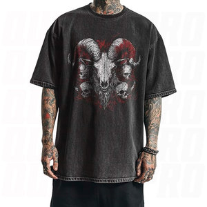 Men Regular Fit Short Sleeve Knitted T-Shirt Light Gray O-Neck 100% Cotton Breathable Streetwear Customizable Design Front <b>Logo</b> - Product Image 4