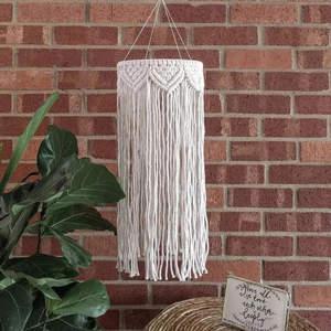 Elegante Lámpara de Techo Colgante de Macramé Hecha a Mano con Diseño de Medusa, de Algodón con Marco de Metal, para Decoración de Hotel - Product Image 1