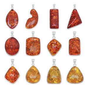 Baltic Amber Gemstone Handmade 925 Sterling Silver Pendant Natural Jewelry Gift Children's & Women's Classic - Product Image 1