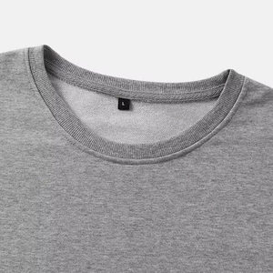Sweat-shirts unisexes en molleton de coton vierge pour homme, coupe oversize, col ras du cou, personnalisables avec logo imprimé ou brodé, style designer - Product Image 3