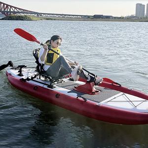 Bon marché, pédalier en PVC, canoë, <span class=keywords><strong>kayak</strong></span> gonflable à pédales pour la pêche - Product Image 5