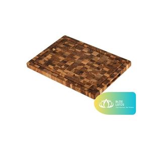 Planche à découper rectangulaire en bois d'acacia de qualité supérieure, grain lisse, passe au lave-vaisselle, idéale pour couper les fruits, servir les collations, utilisation durable - Product Image 1