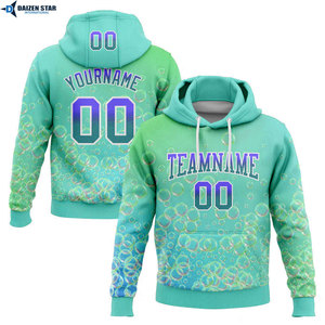 Sudadera con Capucha Personalizada con Estampado de Burbujas Púrpuras, Unisex, Corte Regular, con Nombre y Número, Diseño Sublimado, Ropa Casual para Primavera - Product Image 6