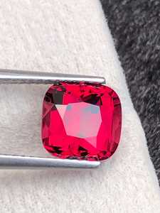 โรโดไลต์ การ์เนต รูปทรงคุชชั่น สีราสเบอร์รี่ พลอยแท้จากแทนซาเนีย สำหรับทำเครื่องประดับชั้นดี - Product Image 3