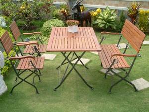 Conjunto de muebles de jardín de asiento comercial de lujo de alto estándar Madera de alta calidad de proveedor de Vietnam - Product Image 4