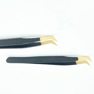 Pinces à cils en acier inoxydable, fournisseur d'outils de beauté, pinces à cils professionnelles pour extensions de cils - Product Image 2