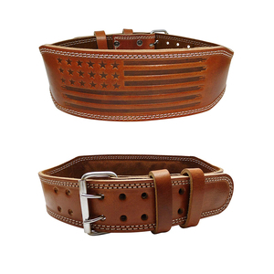 OEM Custom Leather Weightlifting Belt Powerlifting Belt Factory Manufacturer Heavy Duty Adjustable Gym Belt <b>Back</b> <b>Support</b> - Product Image 1