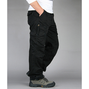 Pantalon cargo décontracté pour homme en toile 100 % coton écologique, respirant, confortable et robuste, de haute qualité - Product Image 1