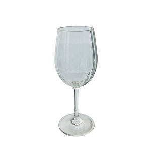 Copas de vino de plástico personalizadas, irrompibles, con diseño acanalado. - Product Image 1