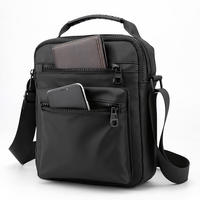 Tas Selempang Kanvas Kecil Navrit Creation untuk Pria dan Remaja Laki-laki - Tempat Kartu Ponsel, Dompet, Penutup Ritsleting, Semua Musim