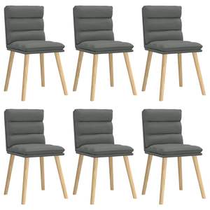 Juego de 6 Sillas de Comedor Gris Oscuro - Product Image 2