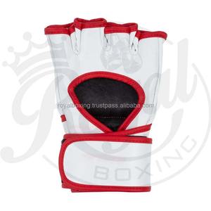 Guantes de Boxeo MMA Negros de Microfibra de 7oz, Medios Dedos, para Sparring, con Logotipo Personalizado, Material de Cuero PU, Guantes de Entrenamiento al Por Mayor - Product Image 3