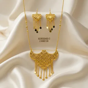 Fashionable Designer Classic Brass Link <b>Chain</b> Chokers Necklace with Gold Plating Arabic Jewellery for Women Free Size - Product Image 1