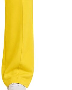 Pantalon de jogging ample jaune vif taille haute pour femme, coupe décontractée, style streetwear, idéal pour le quotidien, personnalisable par le fabricant - Product Image 4