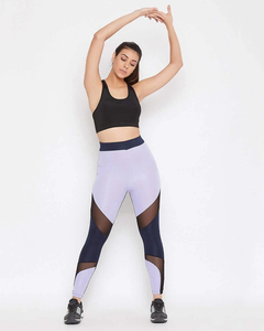 New Arrivals High Waisted Yoga Leggings Custom Logo Workout Sports Fitness Women's <b>Mesh</b> Panels Leggings Custom Yoga <b>Pants</b> - Product Image 5
