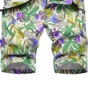Shorts d'été confortables et décontractés pour hommes, coupe ajustée, en coton mélangé doux, pour activités de plein air et usage quotidien, séchage rapide, plage - Product Image 3