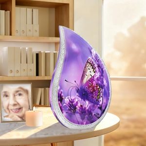 Sophisticated Aluminum Tear Drop Cremation Memorial <b>Keepsake</b> Urn <b>Ash</b> Holder Featuring Durable Premium Craftsmanship - Product Image 1