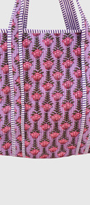 Candy Pattern Canvas <b>Tote</b> <b>Bag</b> With Embroidery Bohemian Style Open Top <b>Summer</b> Women's Shopping <b>Bag</b> - Product Image 5