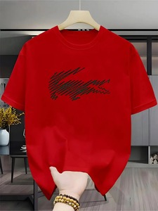 Custom Luxury Print Cotton T Shirt <b>Men</b> Women O-Neck Casual Short Sleeve Hip Hop Fashion Tee - Product Image 3