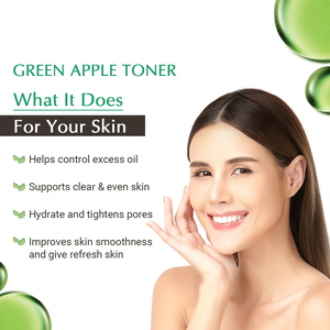 Tónico Facial de Manzana Verde en Oferta, con Fórmula Rica en Vitaminas, Control de Acné y Minimizador de Poros, para Todo Tipo de Piel, Disponible para la Venta - Product Image 3