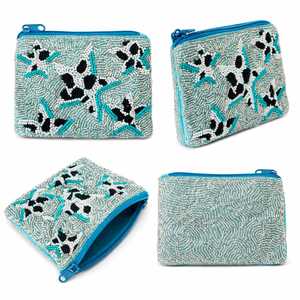 Monedero de Estrella de Mar Hecho a Mano con Cuentas, Bolso Cruzado de Nylon para Mujer, Mini Cartera Vintage de Moda con Temática Oceánica, Lindo - Product Image 4