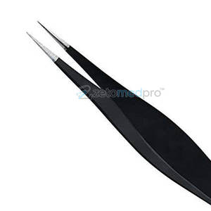 Pince à épiler de précision pour la beauté, les ongles, l'artisanat, le bricolage, en acier inoxydable, avec poignée antidérapante, pince à épiler de haute qualité - Product Image 6