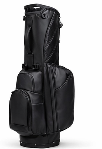 Bolsa de Golf Negra Premium con Divisor de 14 Compartimentos, Bolsa de Golf Personalizada al por Mayor, Impermeable, de Cuero PU, con Múltiples Bolsillos de Almacenamiento - Product Image 6