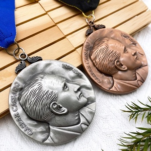 Médailles personnalisées en métal de forme ronde émail plaqué or argent laiton - Product Image 2