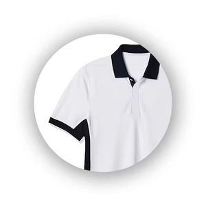 Wholesale Men Polo Shirt <b>Classic</b> White Color Customized Design Promotional Quality Cotton Breathable Plus Size Men's Polo Shirt - Product Image 4