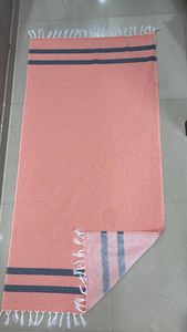 Fouta <b>Beach</b> <b>Towel</b> Pareo Manufacturer Front side Polyester Cotton Scarf Back Side <b>Towel</b> 2-in-1 - Product Image 2