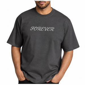 Camiseta de Algodón de Corte Regular para Hombre Forever Printed, Manga Corta, Cuello Redondo, Estilo Jersey Informal - Product Image 1