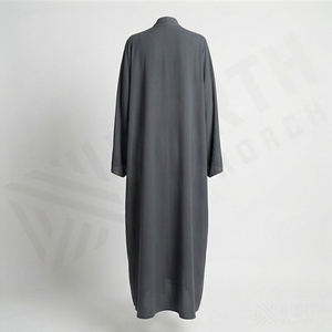 Abaya classique à manches longues, coupe simple, légère et confortable pour un usage quotidien ou des occasions spéciales, tenue moderne - Product Image 2