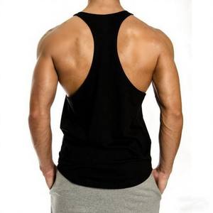 Camiseta sin mangas para hombre, estilo deportivo, venta al por mayor, con acabado liso teñido y tejido transpirable - Product Image 4