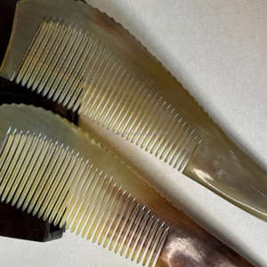 Peine de cuerno de Búfalo, accesorio para el cabello sin estática, peine de masaje para relajación, herramienta de peinado suave, peine de cuerno - Product Image 2