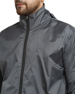 Combinaison de sauna de qualité supérieure avec capuche réglable et poches zippées pour une utilisation pratique en salle de sport, personnalisation du logo - Product Image 2